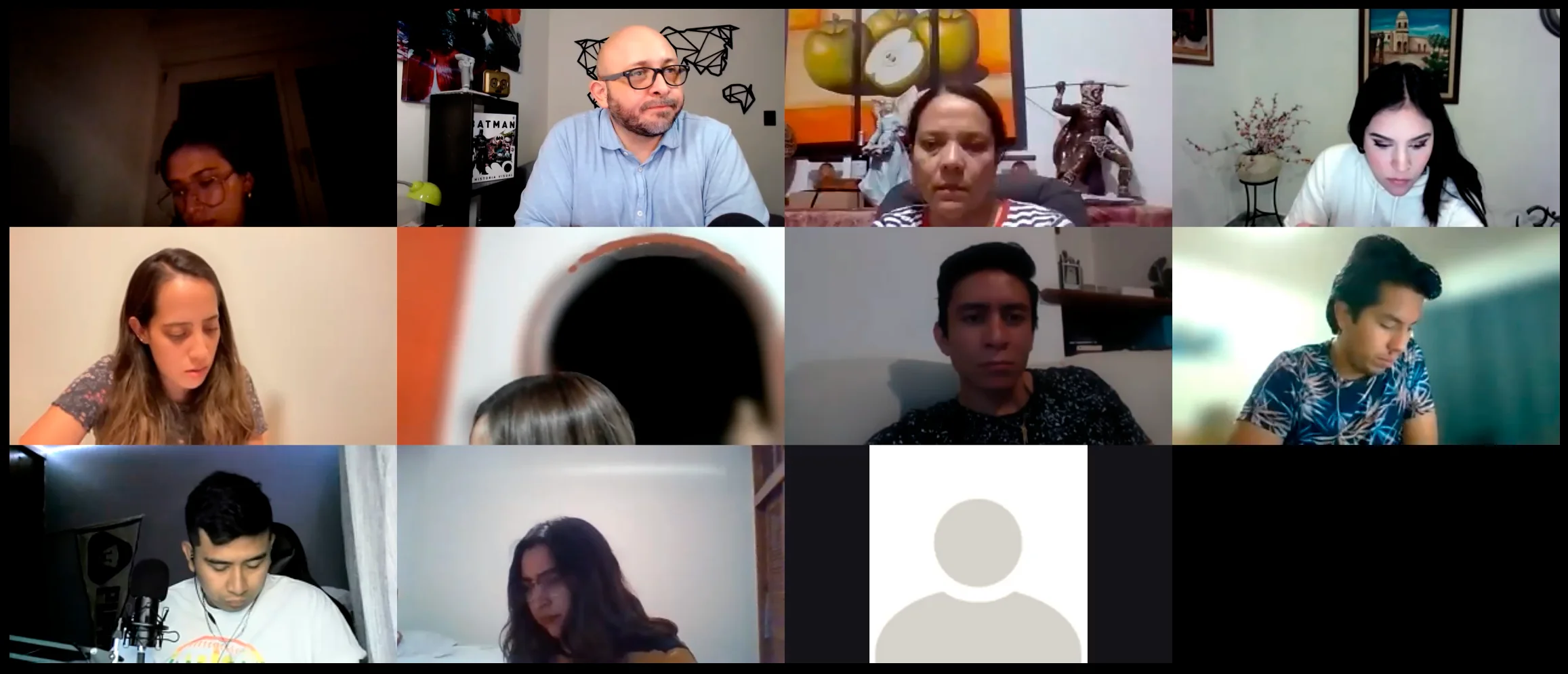 Participantes en una sesión de formación online por videoconferencia